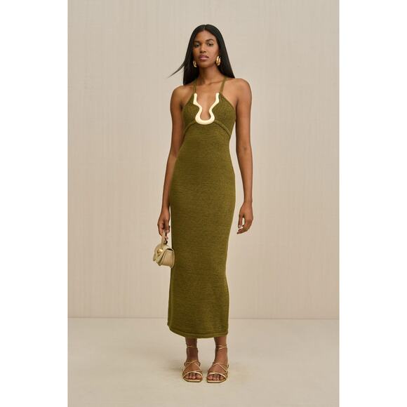 Cult Gaia VALMA KNIT DRESS - 0 - Serpent - Picture 1 of 5